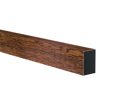 Alumínium kerítéskitöltő 40x60x1 - 6000mm sötét diófa