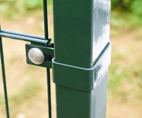 Végzáró bilincs ZnPVC 60x40mm zöld oszlophoz