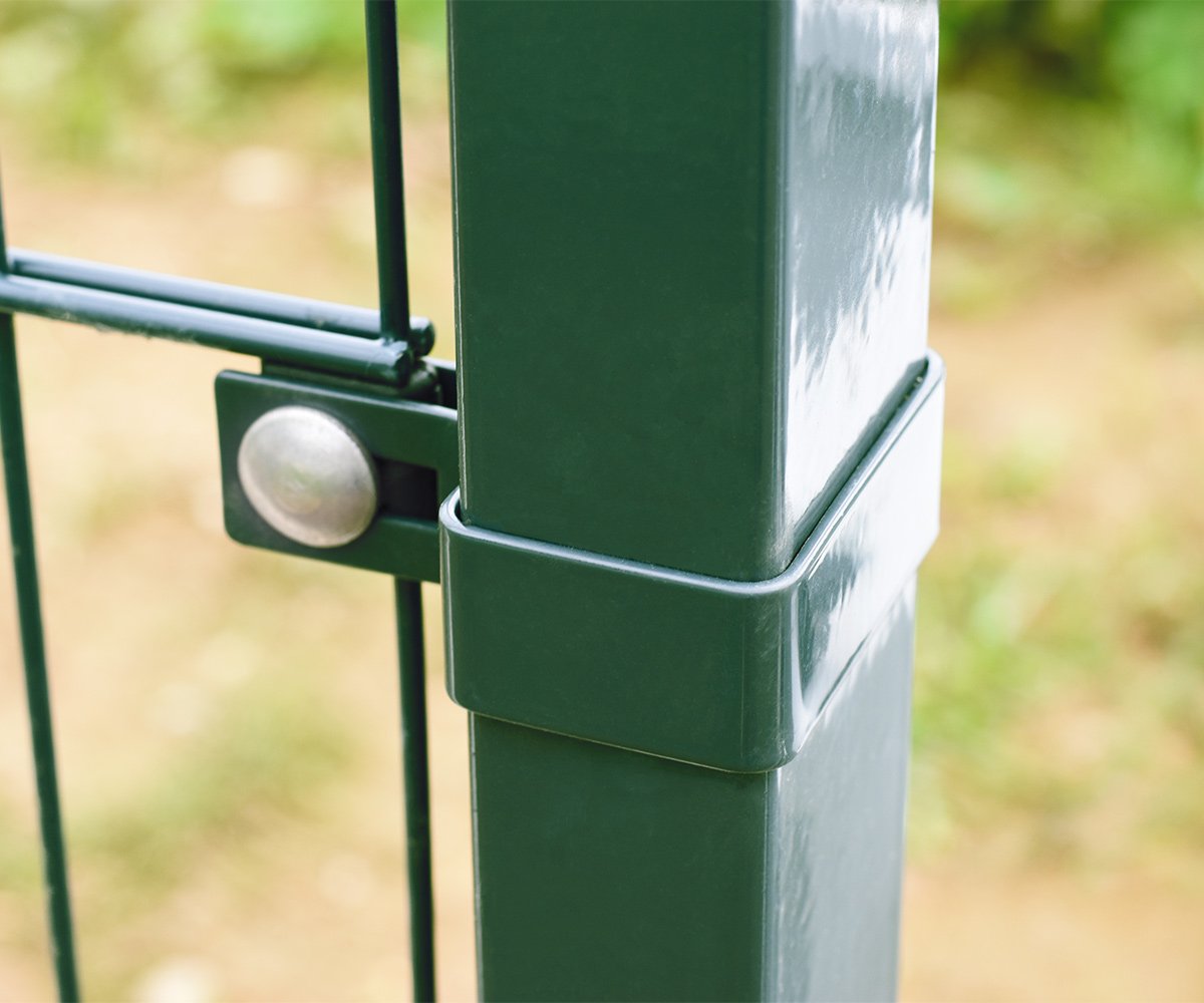 Végzáró bilincs ZnPVC 60x40mm zöld oszlophoz