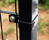 Végső bilincs oszlophoz ZnPVC 60x40mm fekete M