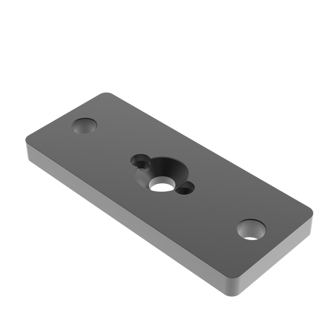 Rozsdamentes rögzítőlemez 50x60 R7016 oszlophoz