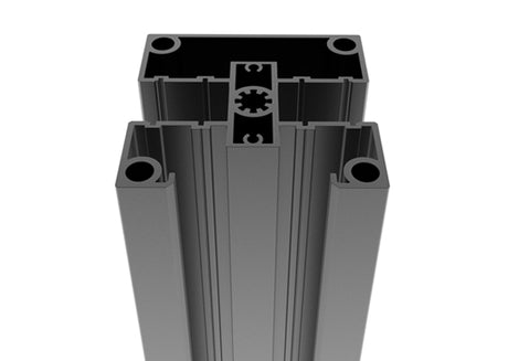 Alumínium kerítés profil/oszlop 80×80 mm – 2,5 m Antracit R7016