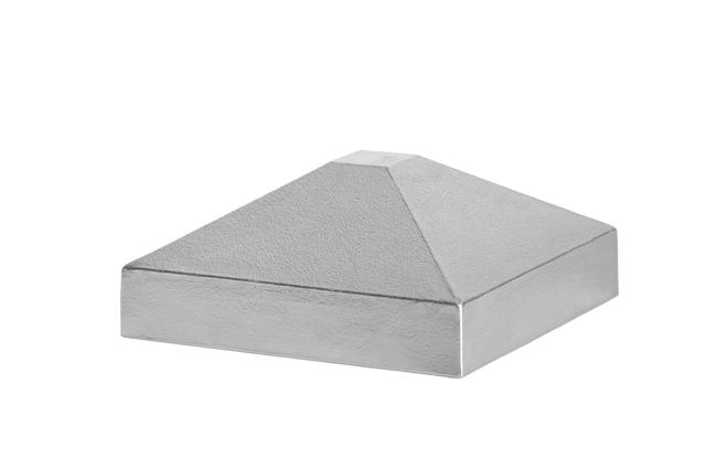 Alumínium oszlop tető 60x60 piramis - természetes