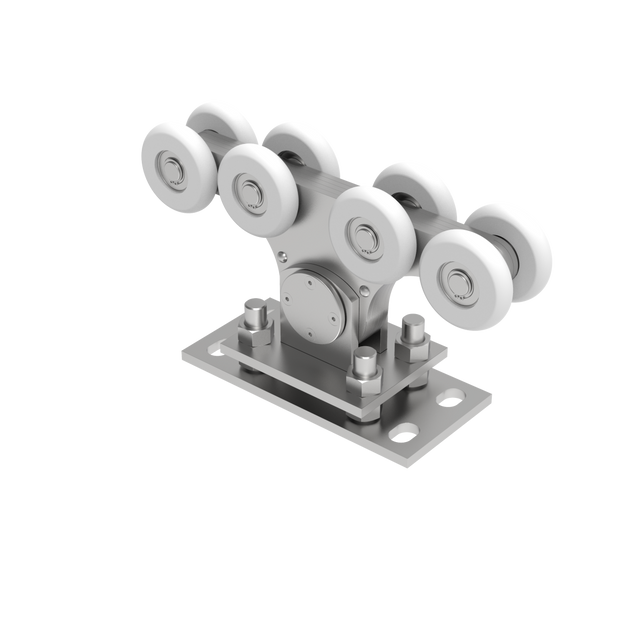 Úszókapu görgő Zn+NYLON, profile 90x99mm