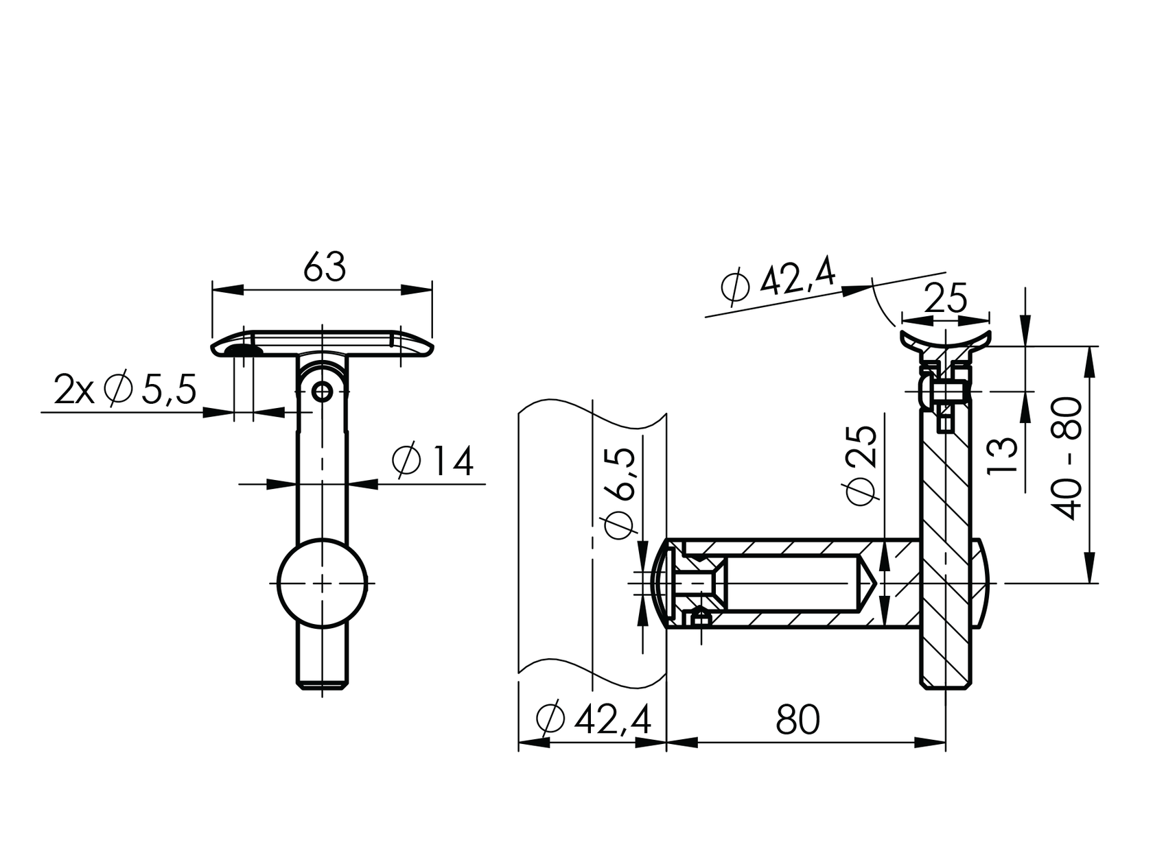 Fali kapaszkodótartó