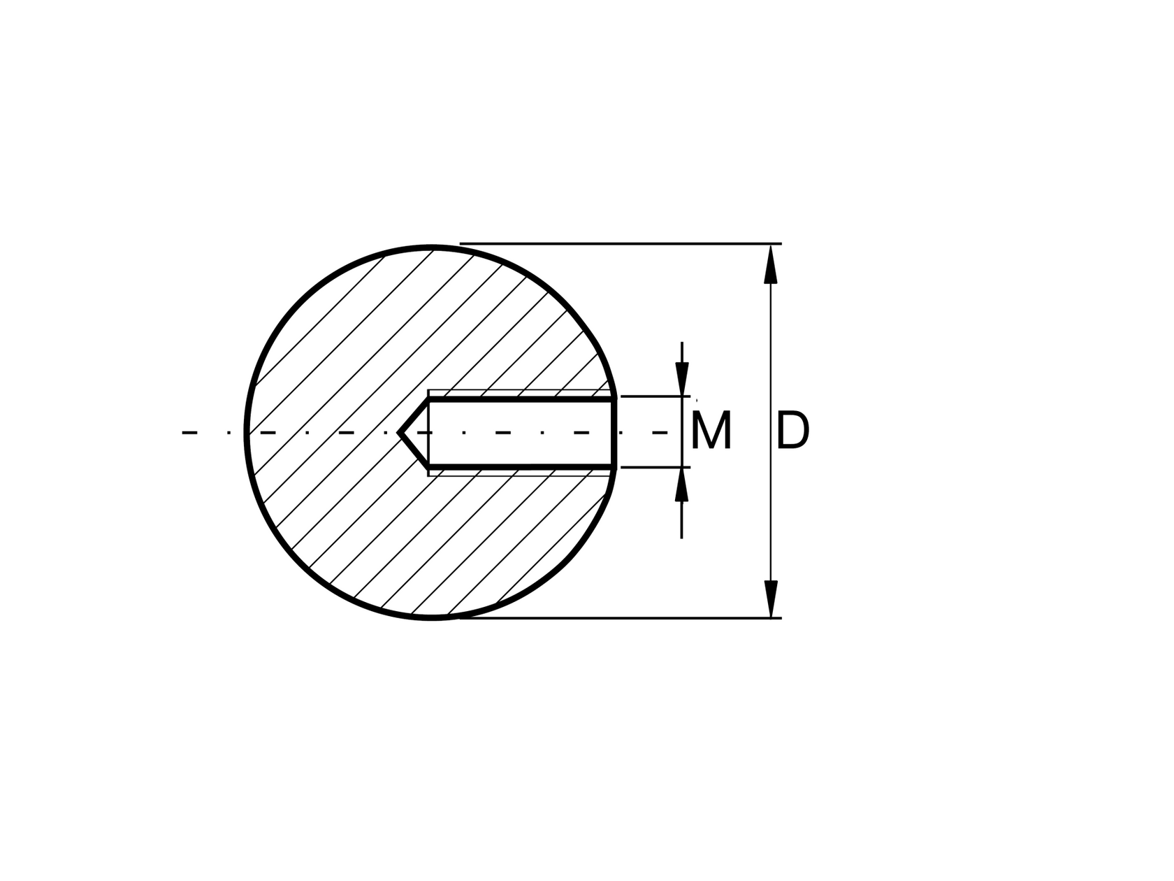 Rozsdamentes tömörgolyó vakmenettel