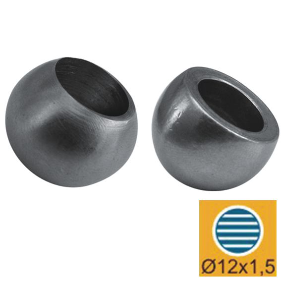 Rozsdamentes véglezáró AISI304, D20/d12mm