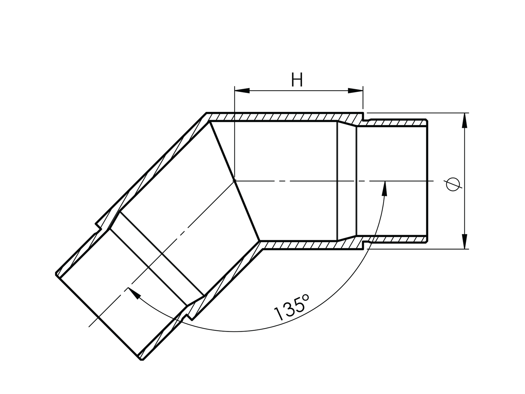 Összekötő könyök körszelvény kapaszkodóhoz
