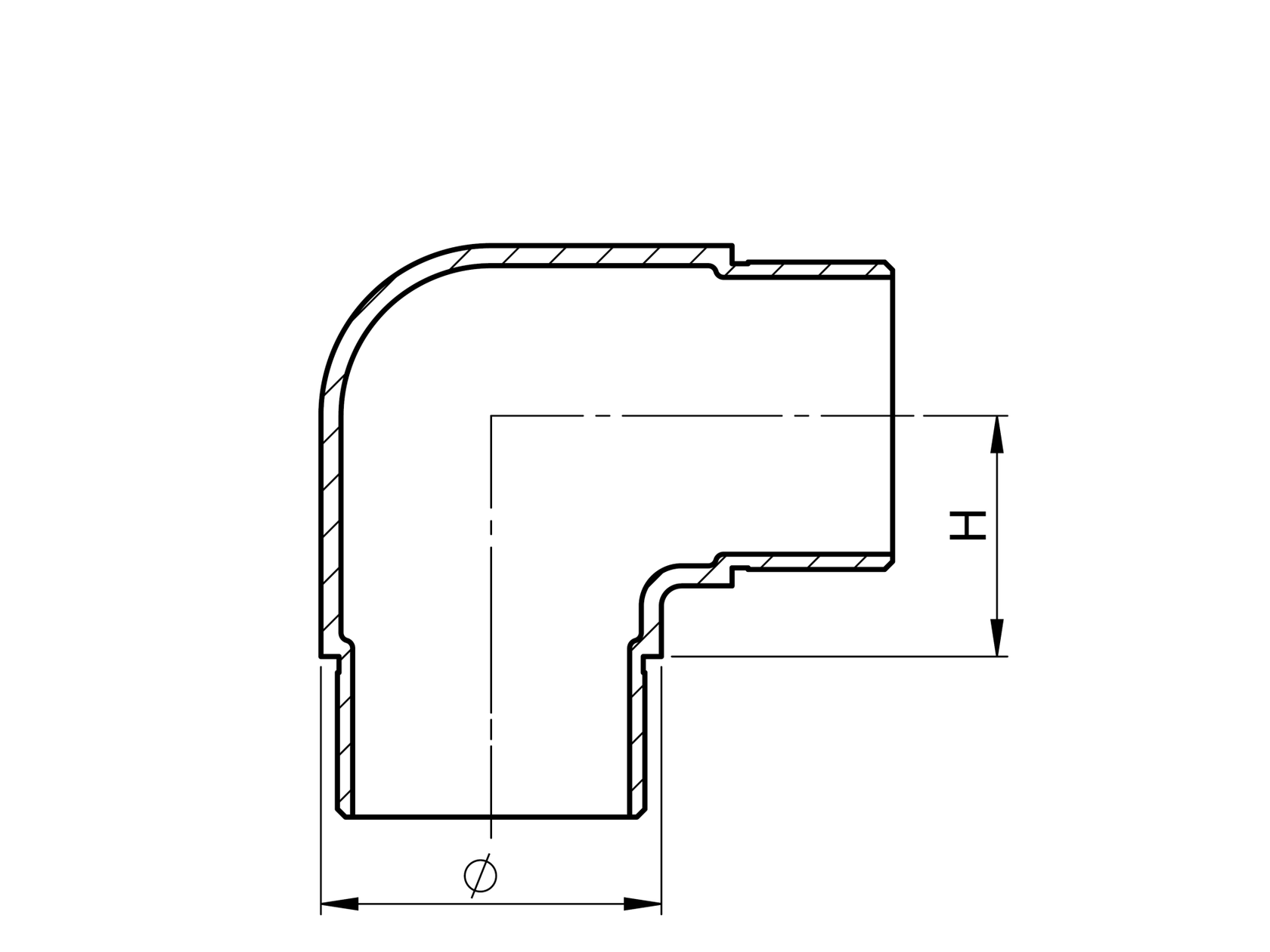 Rozsdamentes sarokidom kapaszkodóhoz