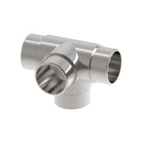 Négyágú T-idom körszelvény kapaszkodóhoz