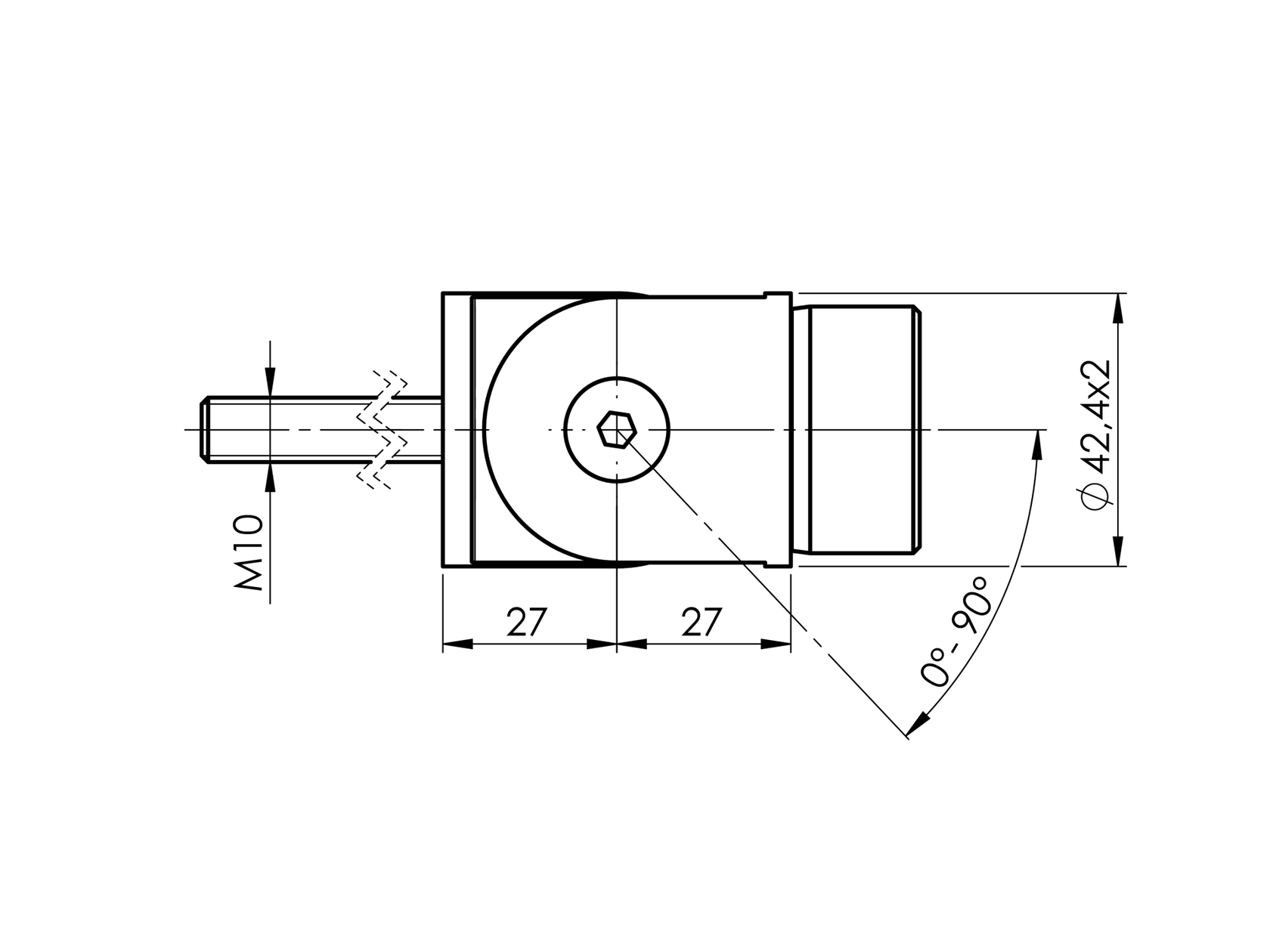Rozsdamentes állítható falibekötő kapaszkodóhoz
