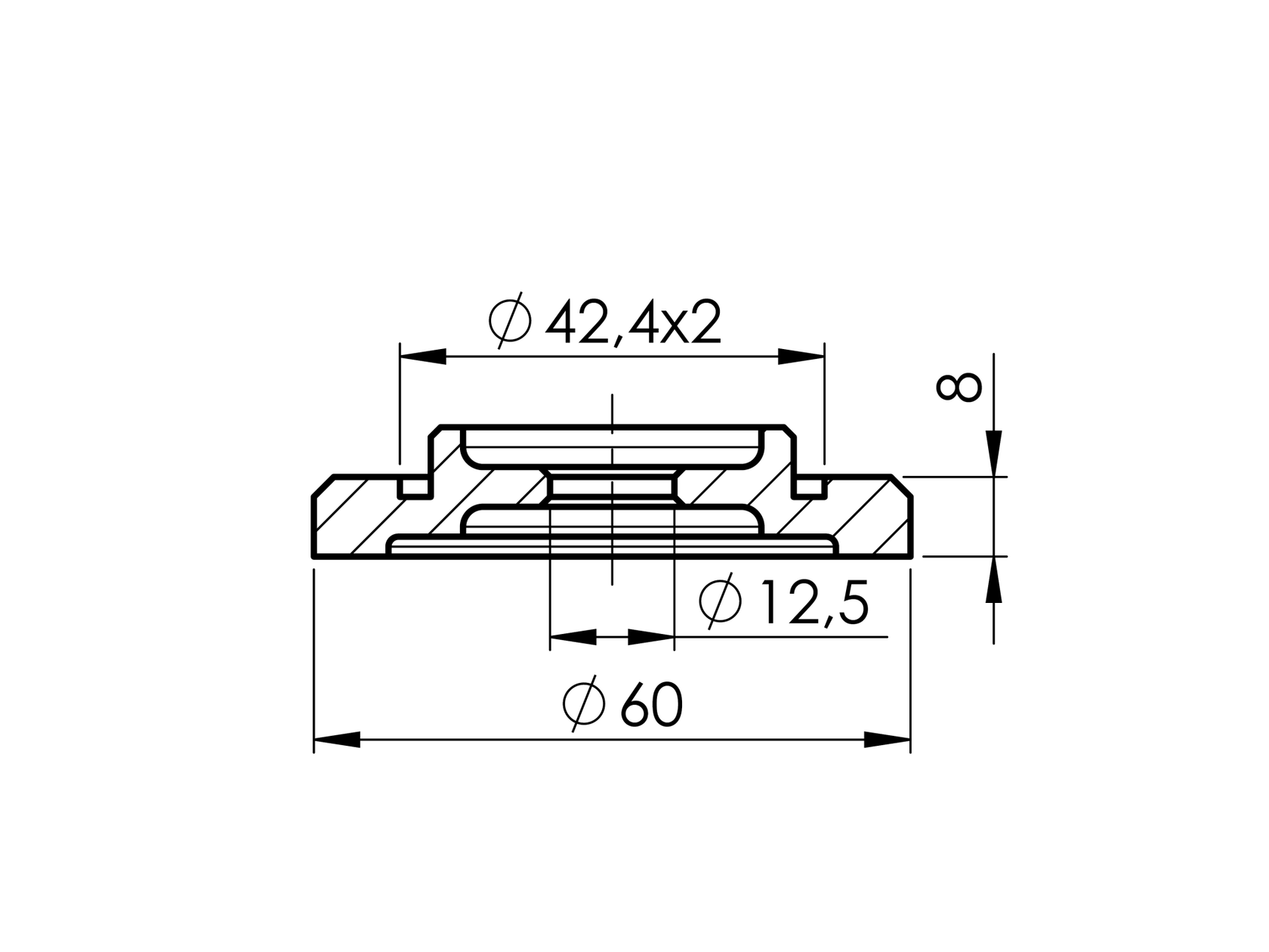 Csővégrögzítő tárcsa