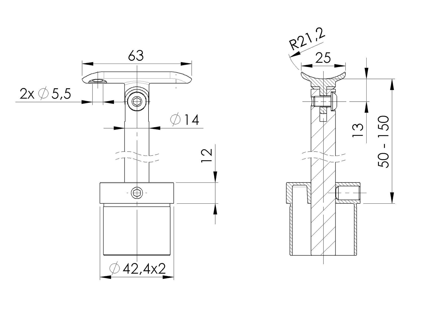 Állítható kapaszkodótartó