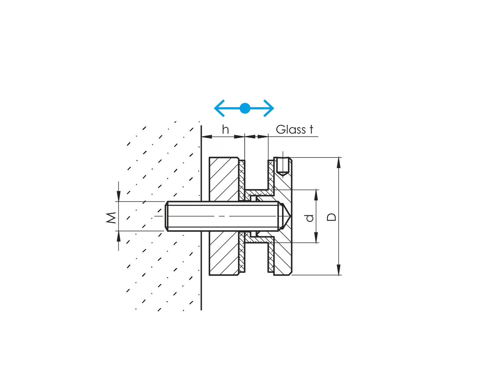 Falra szerelhető üvegtartó