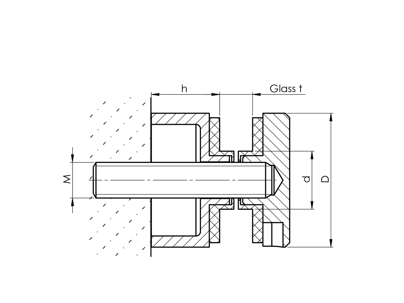 Falra szerelhető üvegtartó