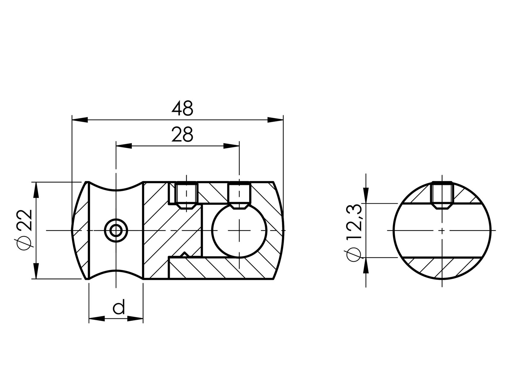 Pálcatartó vertikális pálcás korláthoz