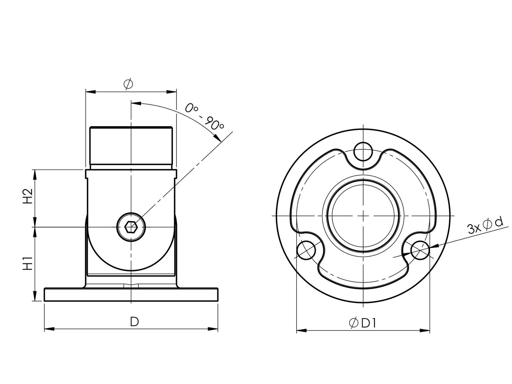 Rozsdamentes állítható falibekötő kapaszkodóhoz