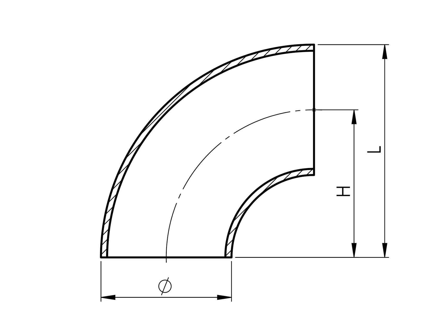 Hegeszthető, 90°-os könyök kapaszkodóhoz