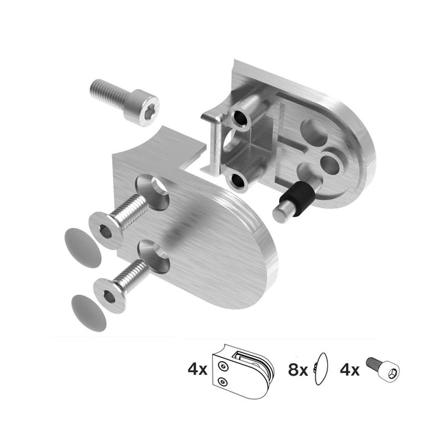 Tengelyirányú üvegmegfogók - set