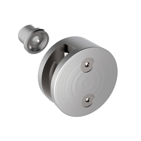 Rozsdamentes pontüvegfogó köroszlopra