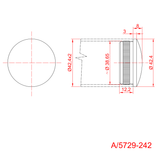Domború végzáró kapaszkodóhoz/oszlophoz