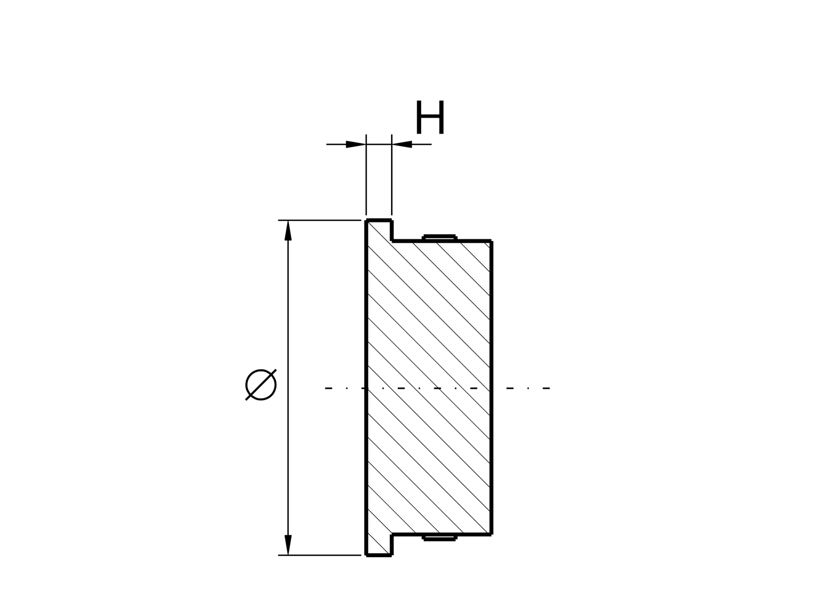 Lapos végzáró kapaszkodóhoz/oszlophoz (tömör)