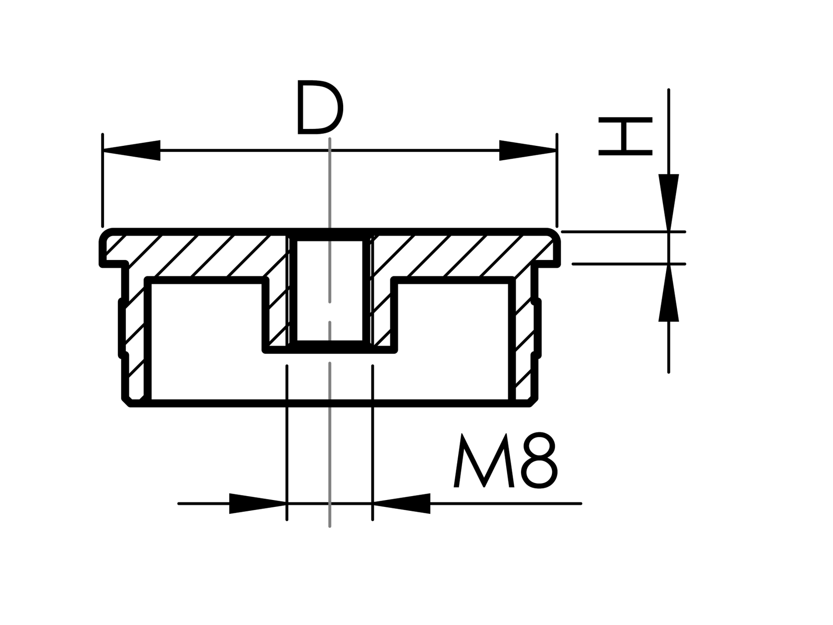 Korlátoszlop végzáró-kapaszkodó tartó elem