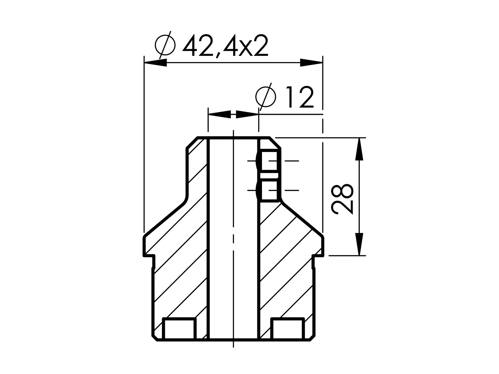 Korlátoszlop végzáró-rozsdam.kapaszkodótartó elem