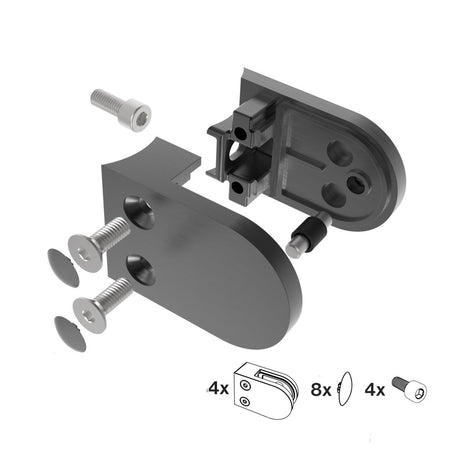 Tengelyirányú üvegmegfogók - set