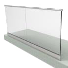 Aluminium profile with glass filling