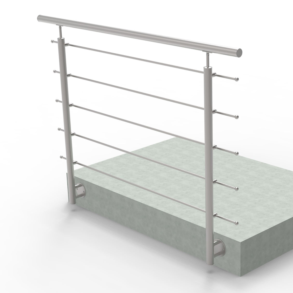 Rozsdamentes pálcás korlát, L: 1500 mm