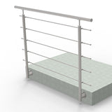 Rozsdamentes pálcás korlát, L: 1500 mm