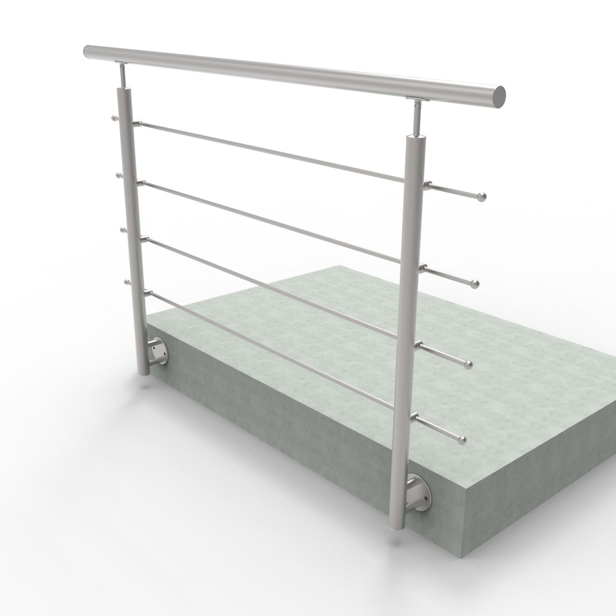 Rozsdamentes pálcás korlát, L: 1500 mm