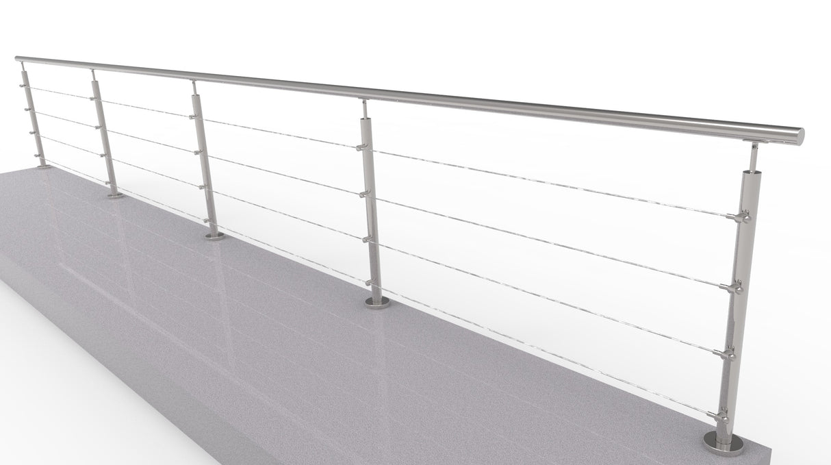 Rozsdamentes sodronyos korlát - 6000x900mm