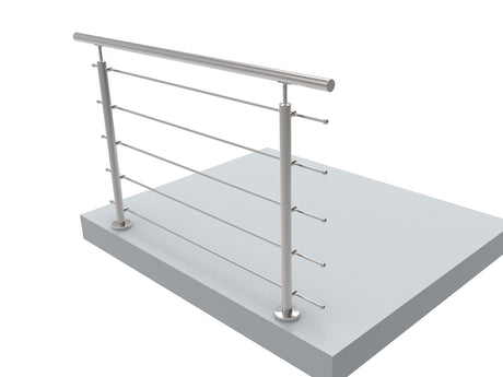 Rozsdamentes pálcás korlát (1500x1000 mm)