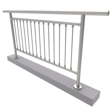 Rozsdam.függőleges osztású galériárakorlát szett