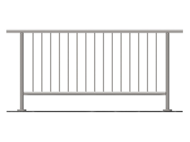 Rozsdam.függőleges osztású galériárakorlát szett