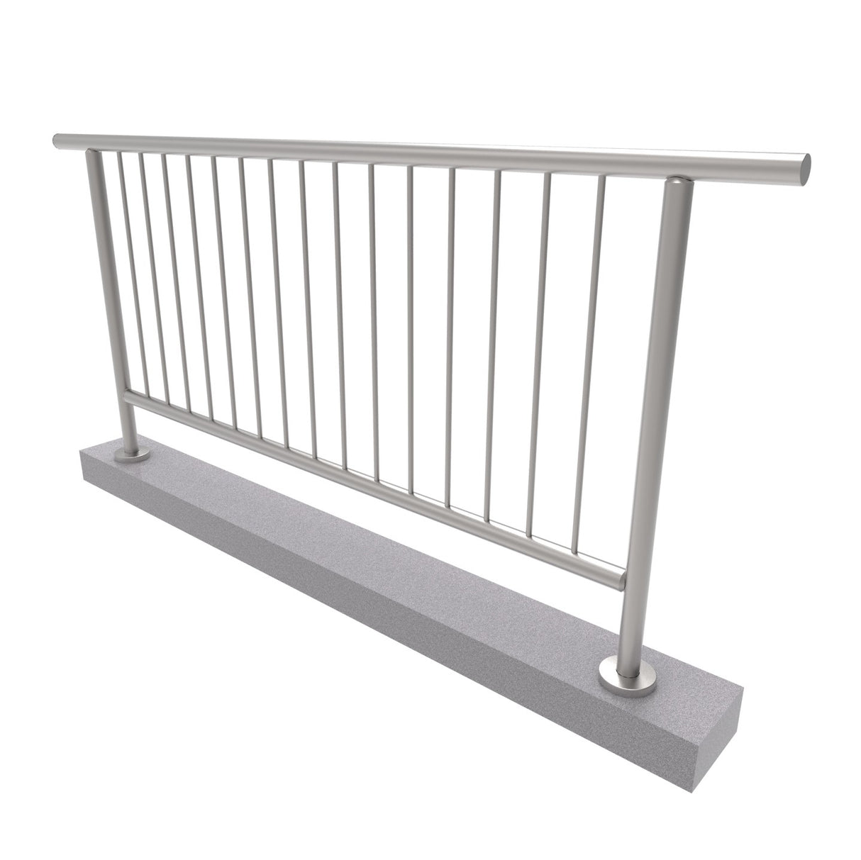 Rozsdam.függőleges osztású galériárakorlát szett