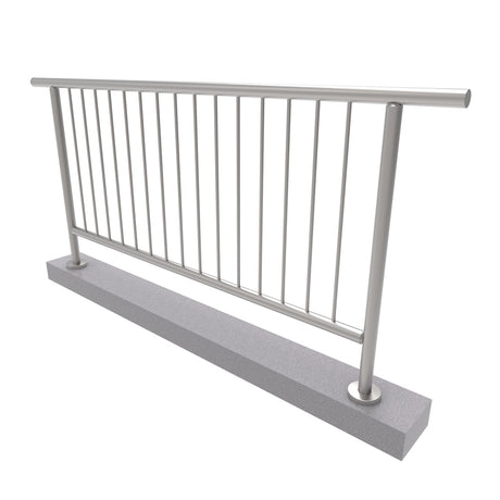 Rozsdam.függőleges osztású galériárakorlát szett