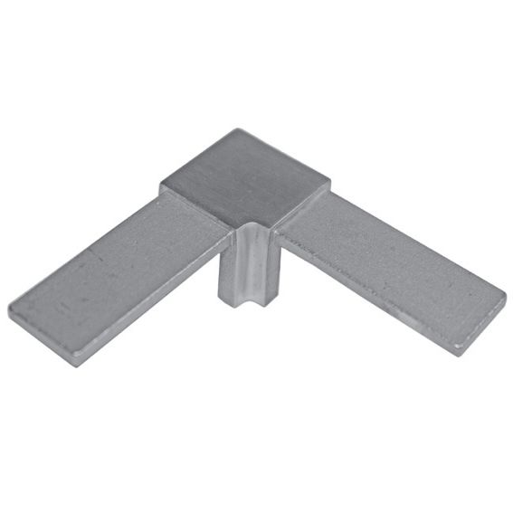 Rozsdam.nútos négyzetkapaszkodóhoz saroktoldó elem