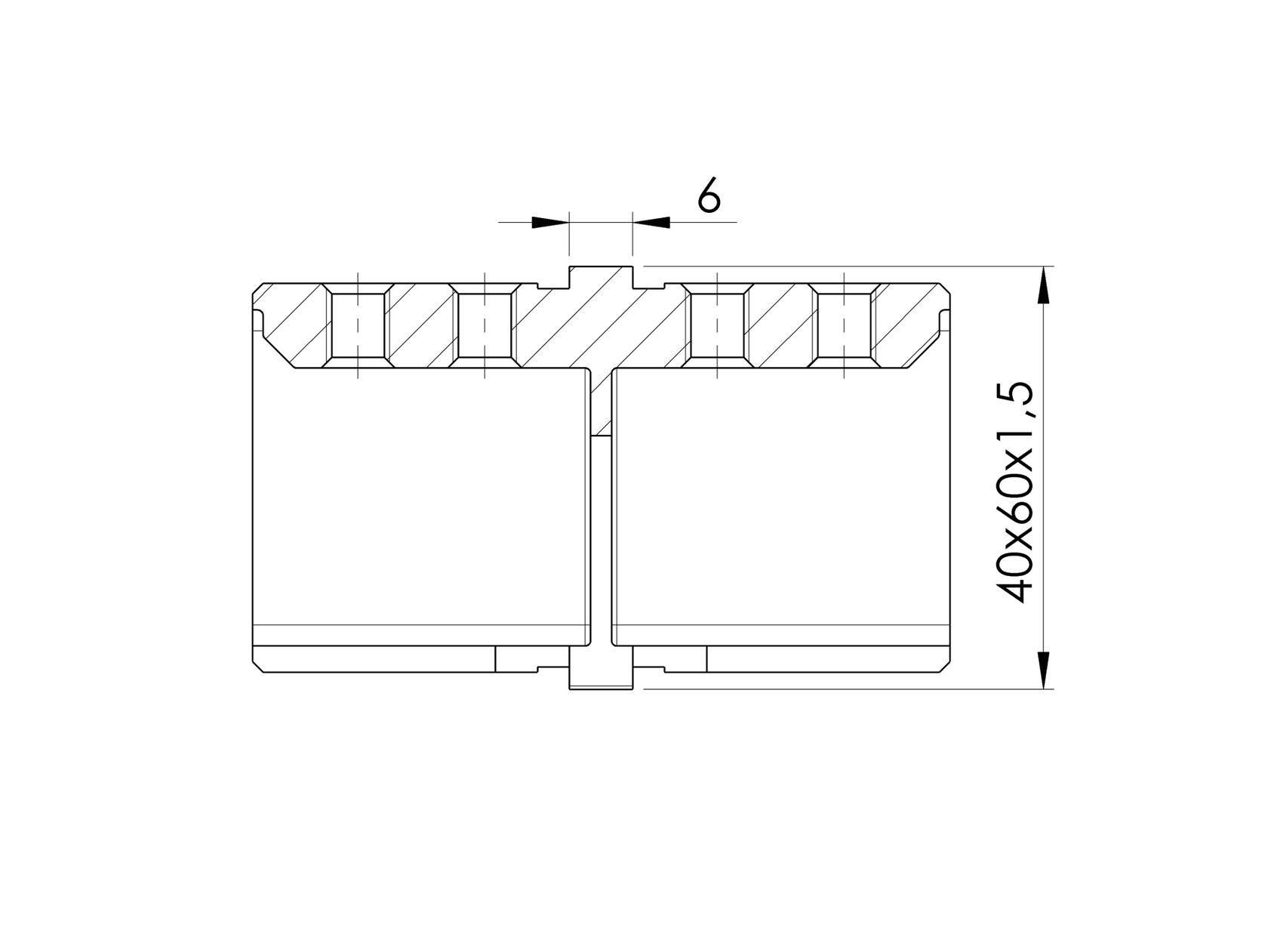 Rozsdam.kültéri toldó nútos téglalapkapaszkodóhoz
