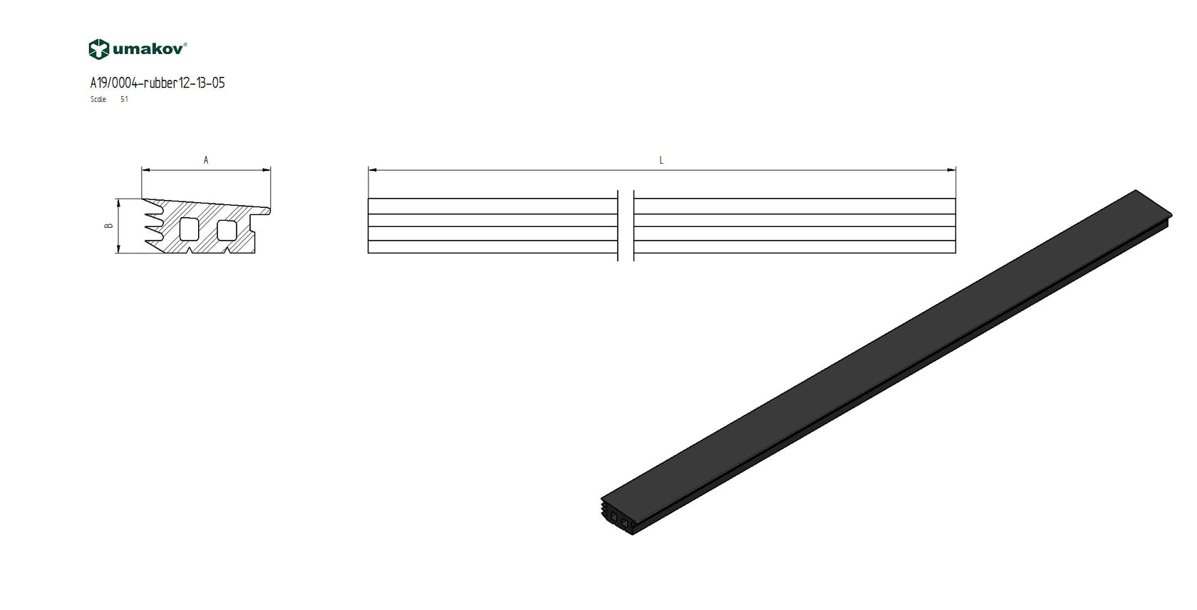 Tömítő gumiszalag