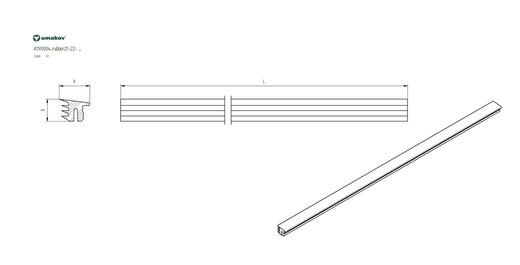 Tömítő gumiszalag