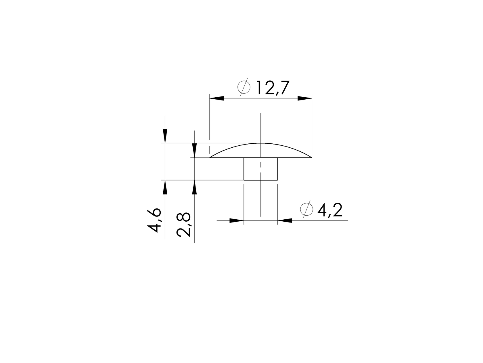 Szerelőnyílás takaró PVC - matt