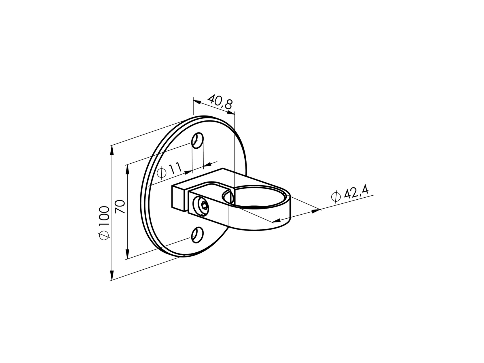 Korlátoszlop bilincseskonzol