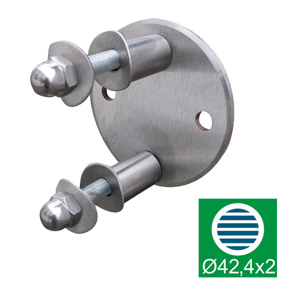 Faoszlop tartókonzol AISI 304, D100/d42,4x2/s51mm