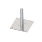 Négyzetoszlot rögzítőelem 95x95x5