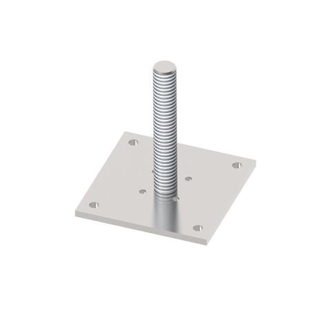 Négyzetoszlot rögzítőelem 95x95x5