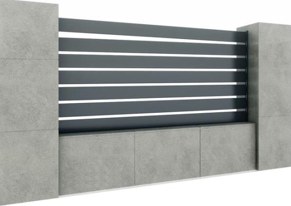 Kerítés összeállítás 20x120 léccel, 1,2x2,5m