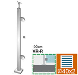 Felső rögzítésű, jobbos oszlop üvegkorláthoz